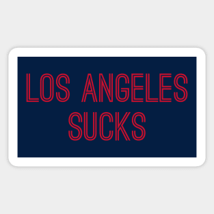 Los Angeles Sucks (Red Text) Sticker